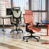 Realm of Thrones ADMIRAL AIR Ergonomic Office Chair with 4D Armrests（Coral）