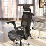 Realm of Thrones COMMODORE AIR Ergonomic Mesh Office Chair with 4D Armrests（Black）