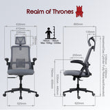 CAPTAIN Ergonomic Office Chair (Grey)