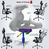 ADMIRAL AIR Ergonomic Office Chair (Grey)