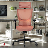 ADMIRAL AIR Ergonomic Office Chair (Coral)