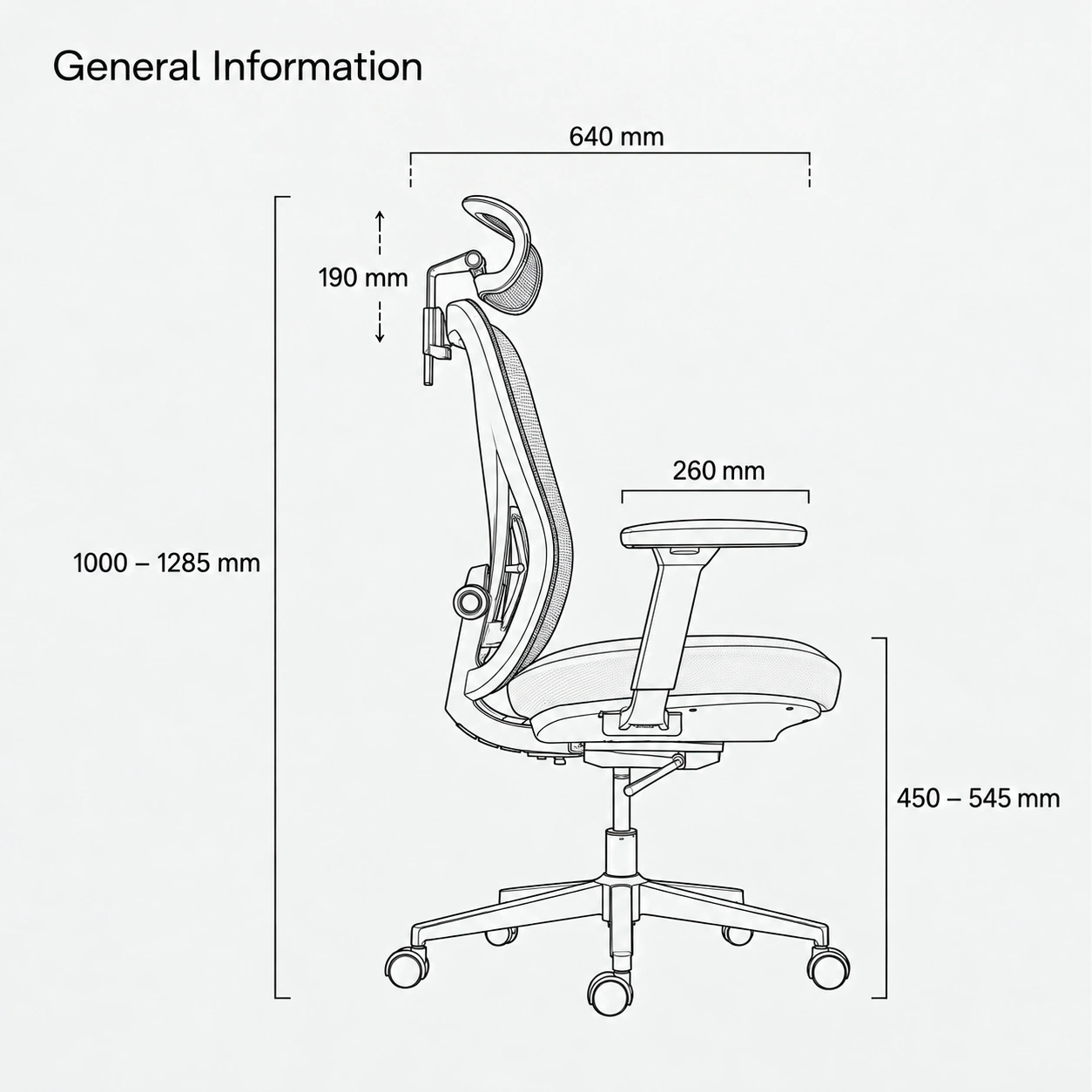 VALKYRIE chair dimensions artwork